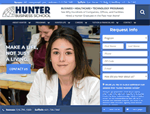 Tablet Screenshot of hunterbusinessschool.edu